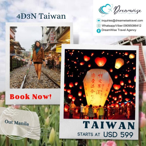Taiwan August-October Tour (4D3N)