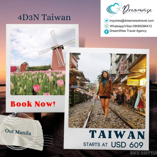 Taiwan July-Aug Out Manila travel tour package