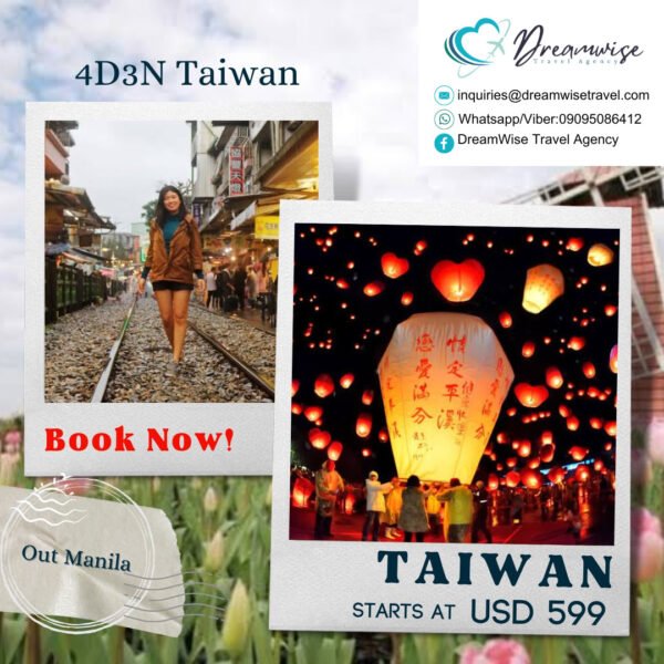 Taiwan Nov-Dec Out Manila Travel and Tour Package